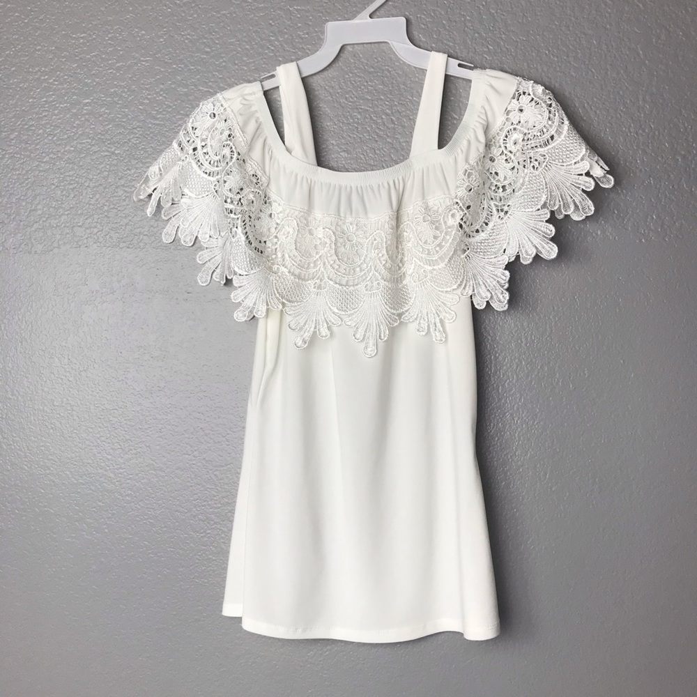 White Blum Blouse